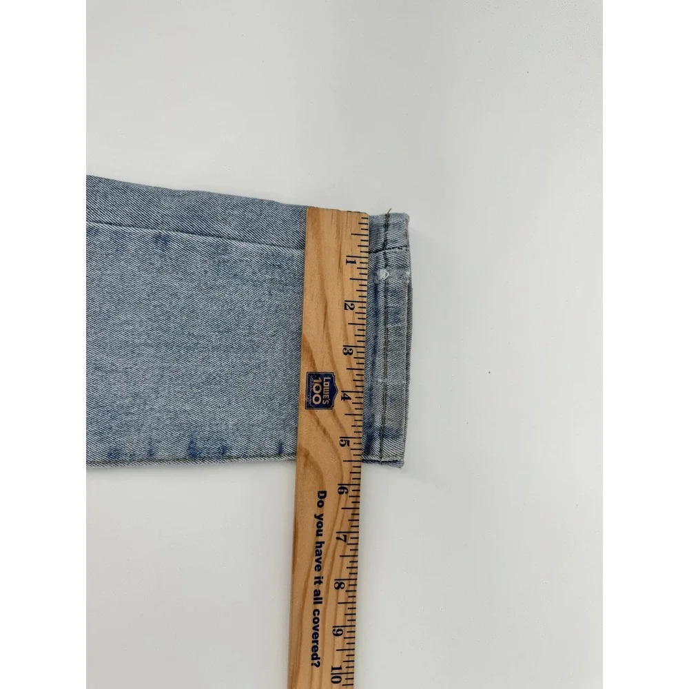 BWEROTT Mens Distressed Light Wash Jeans with Spider Patches Size 35x31